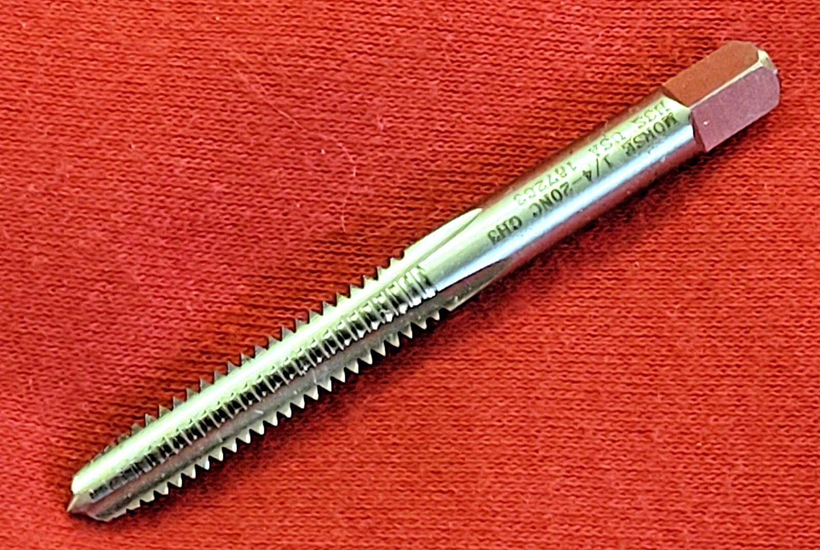 1/4-20 Plug Tap Morse MT3732407 NC GH3 4 Flute Starter HSS
