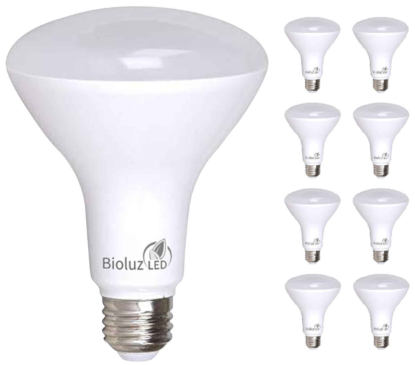 8 Pack Bioluz LED BR30 LED Flood Light Bulbs