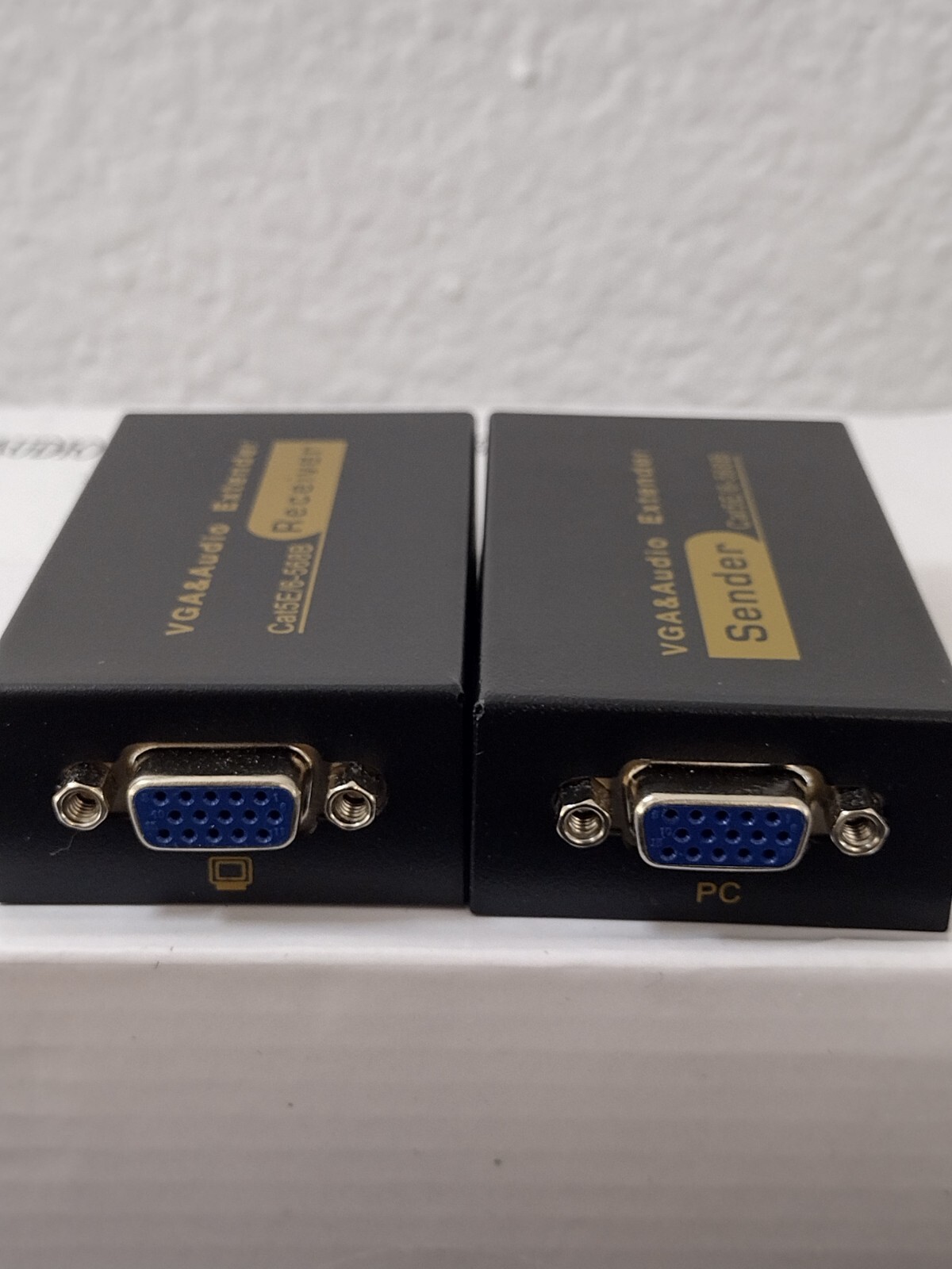 VGA & Audio Extender Cat5E/568B Receiver & Sender New