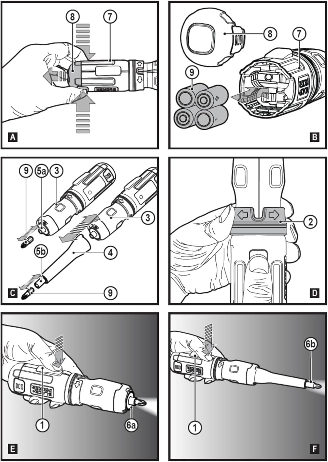 BLACK+DECKER Cordless Screwdriver, Alkaline (BCF601AA)
