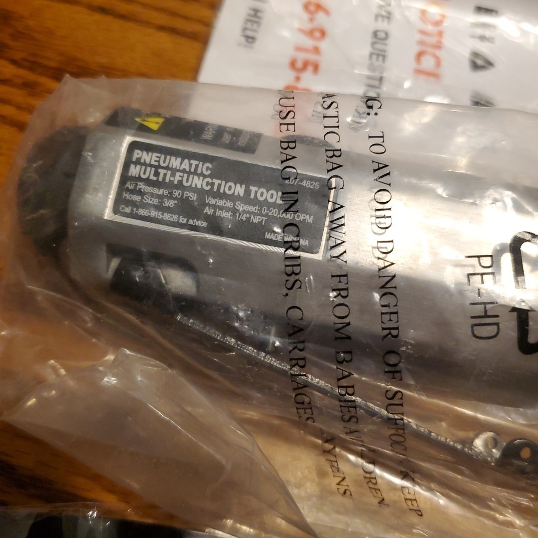Pneumatic Multi-Function Tool & Accessories Variable Speed 207-4825 New In Box