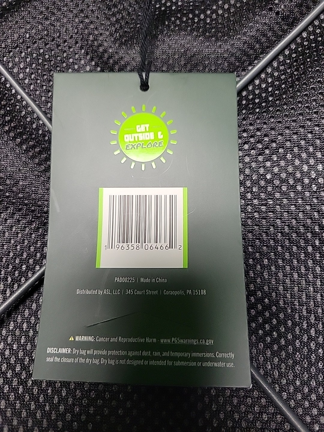 Quest Water Resistant 20L Backpack Gray PAD00225