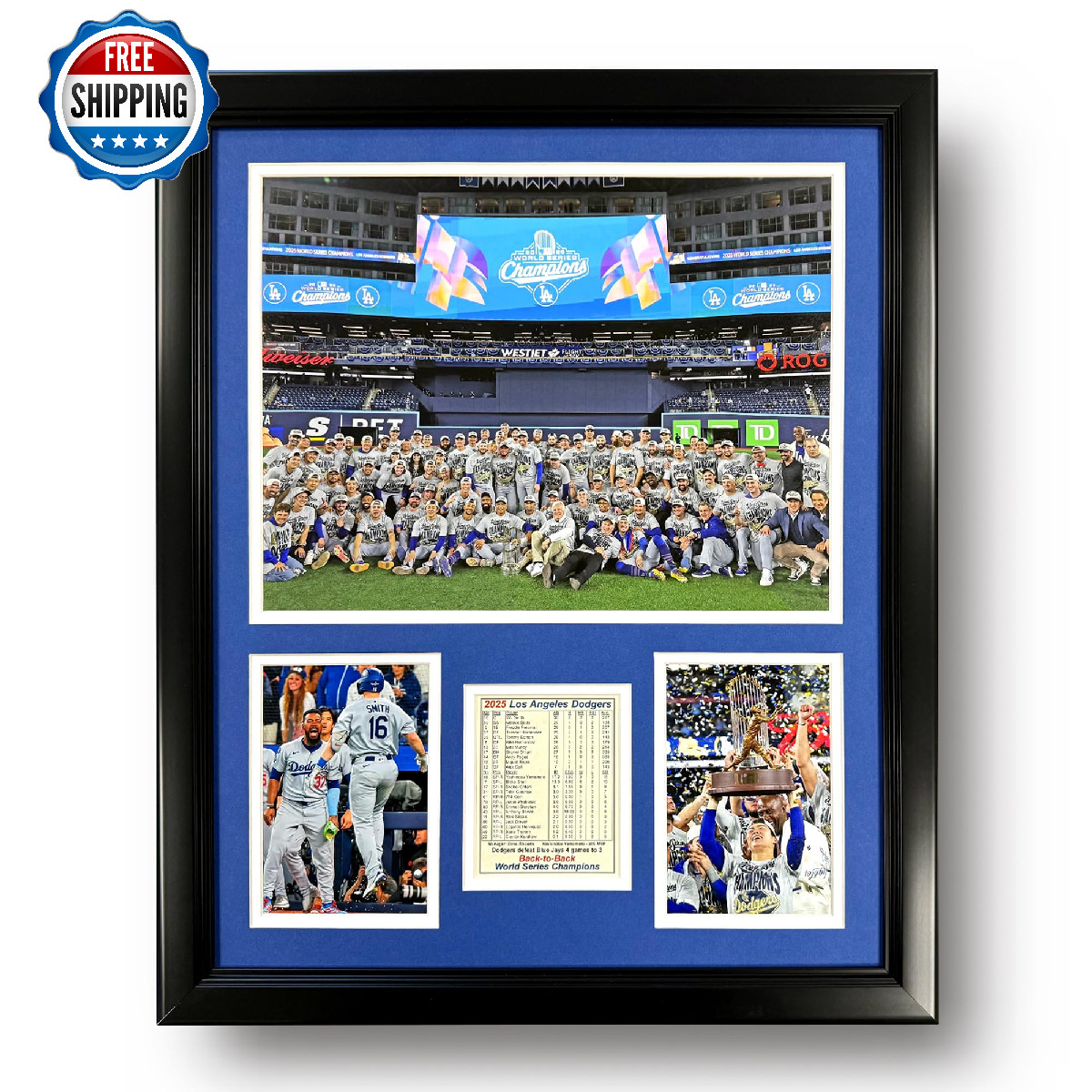 Los Angeles Dodgers 2025 World Series Champions Collectible Baseball Memorabilia