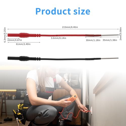 2 Pack Back Probe Kit, Flexible Spoon Back Probes Automotive Bendable