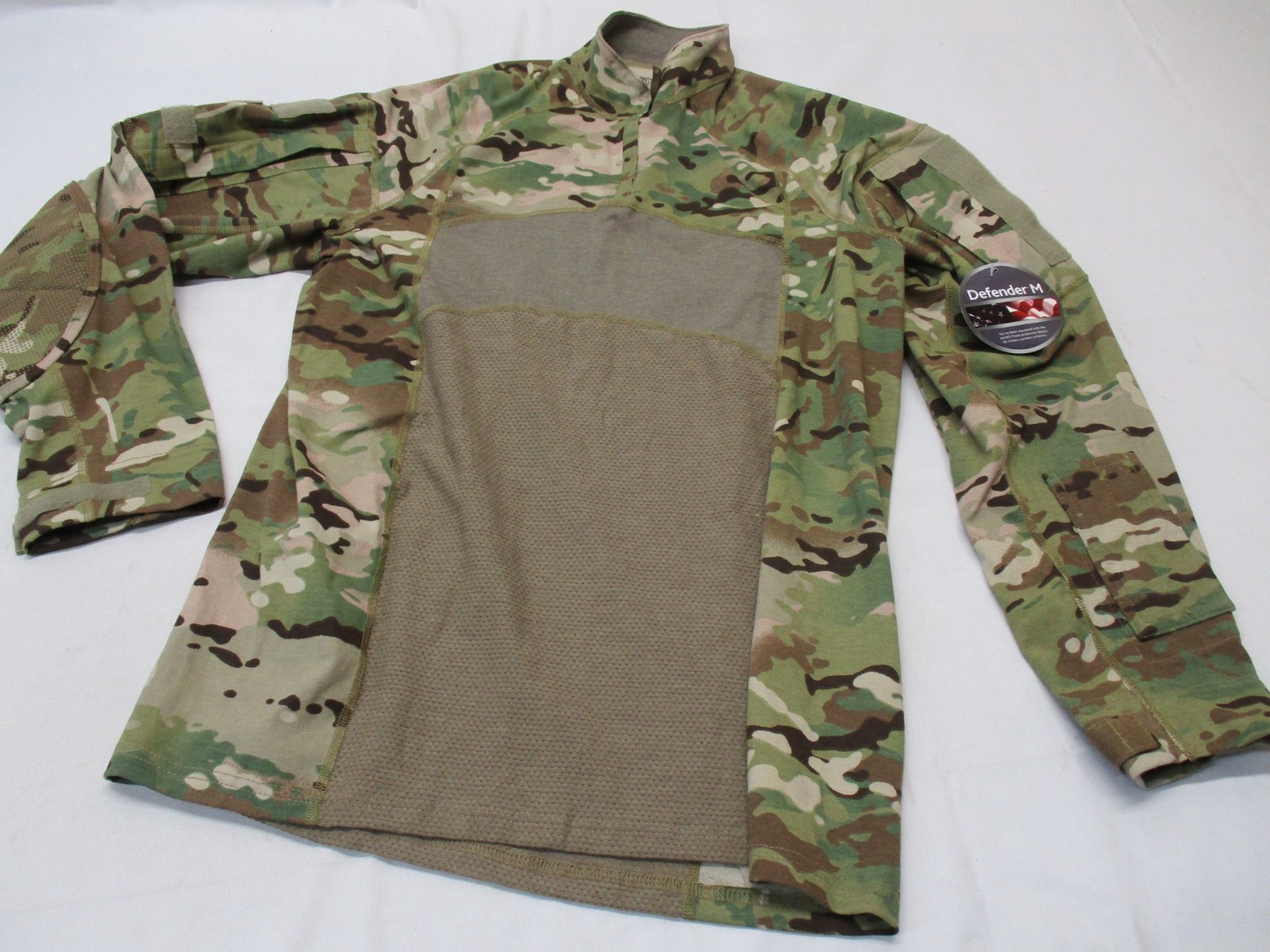 NEW SEKRI ARMY OCP MULTICAM COMBAT SHIRT TYPE II 2XL 1/4 ZIP TOP FLAME RESISTANT