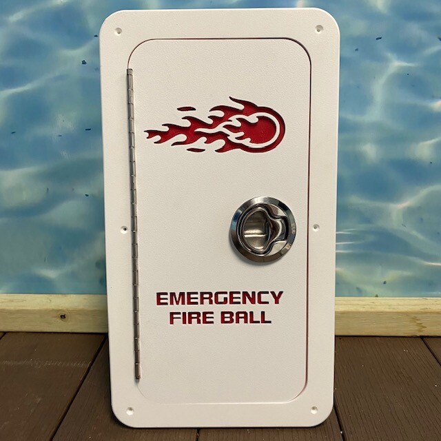 Emergency Fireball Storage Box Starboard boat marine