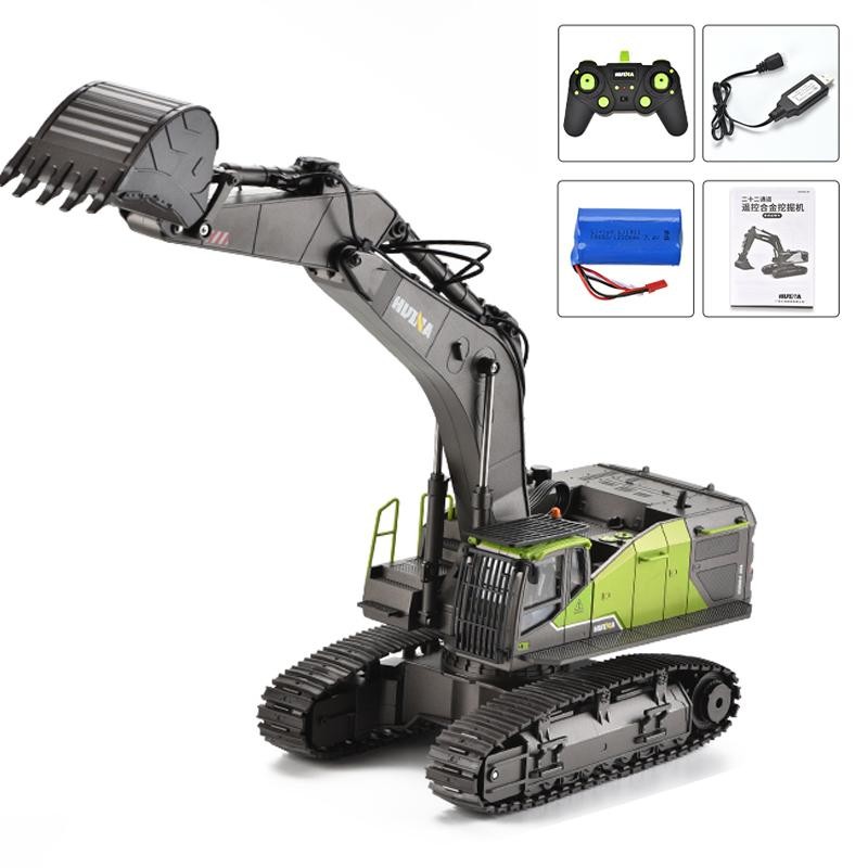 HUINA 593 Toys 2.4G Remote Control 28CH 1/14 RC Excavator Digger Gift W/ Battery