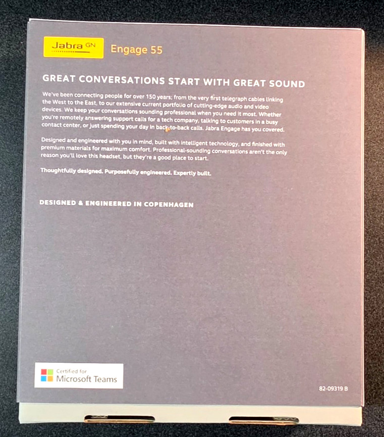 Jabra Engage 55 USB-A MS Wireless Headset 9559-450-125