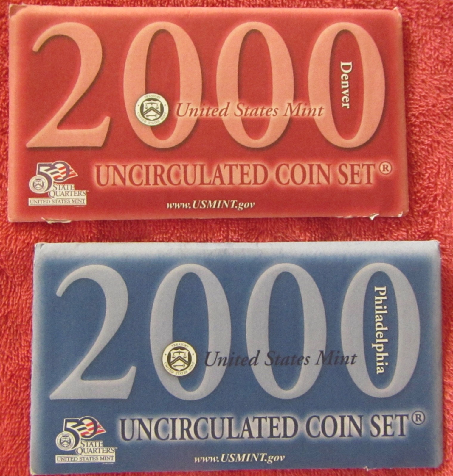 2000  Uncirculated Coin Set U.S Mint Original Government Packaging P&D mints