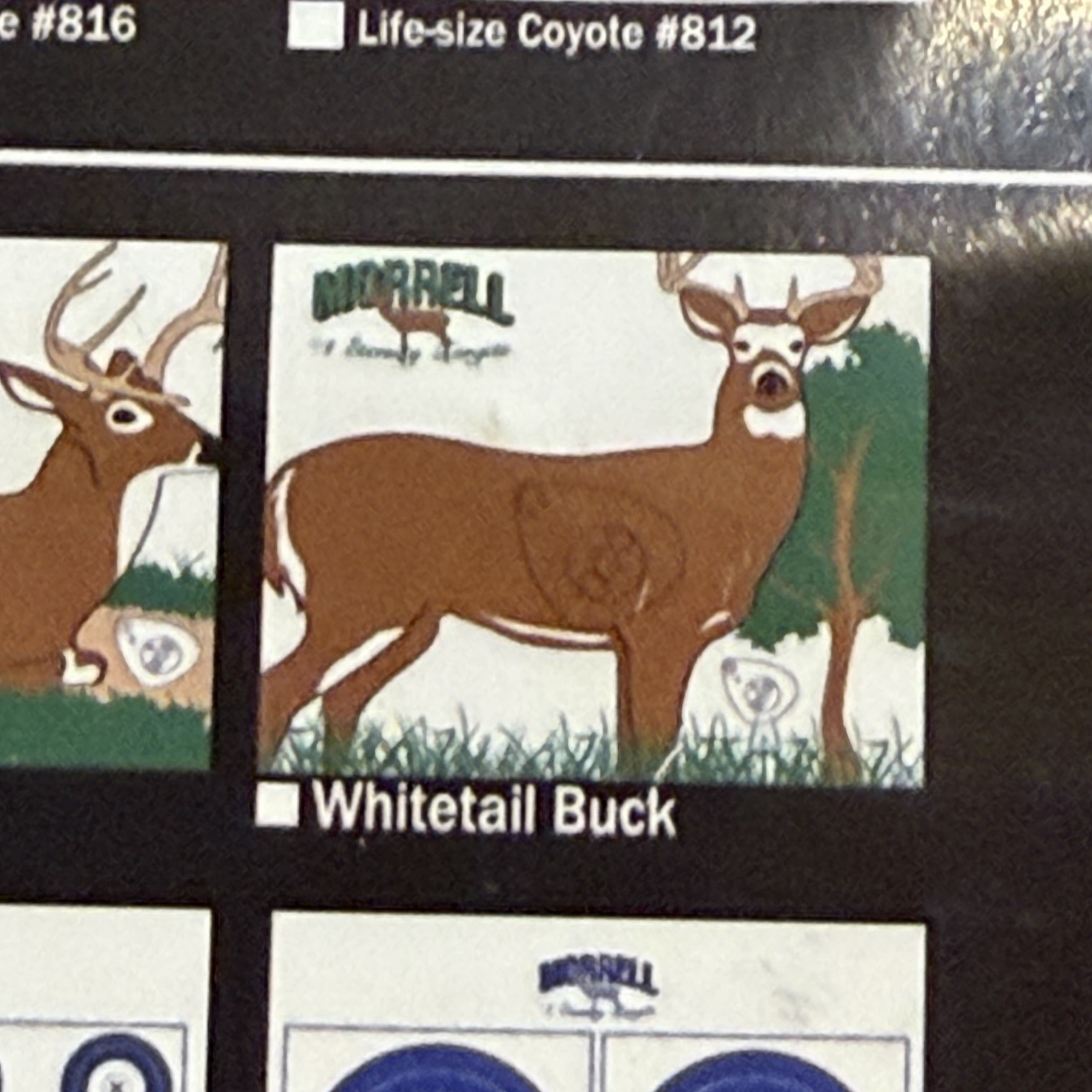 Morrell Whitetail Polypropylene Target Face with Grommets and Self-Healing