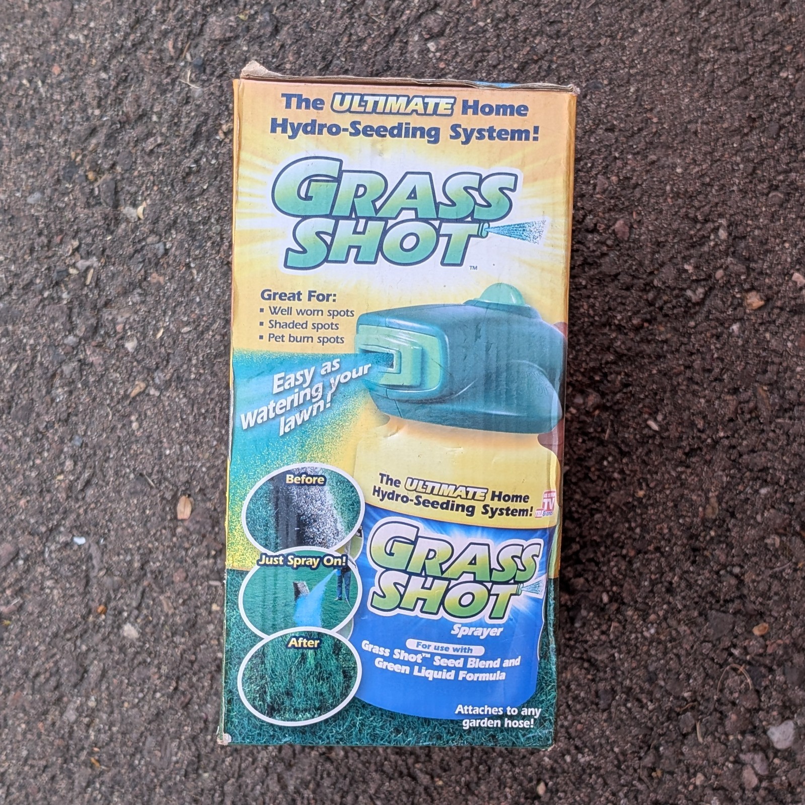 Grass Shot ULTIMATE Home Lawn Hydro-Seeding System New