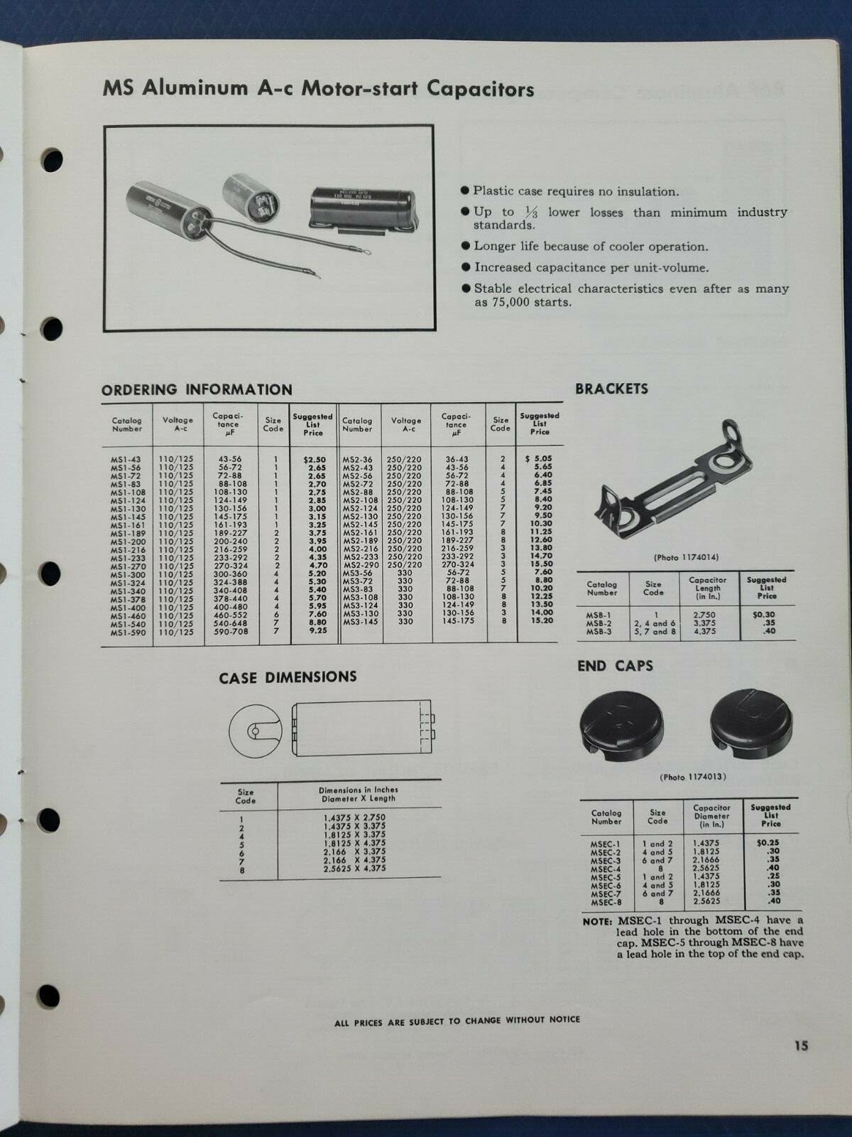 General Electric GE Service-Designed Capacitors Catalog - 1970 H
