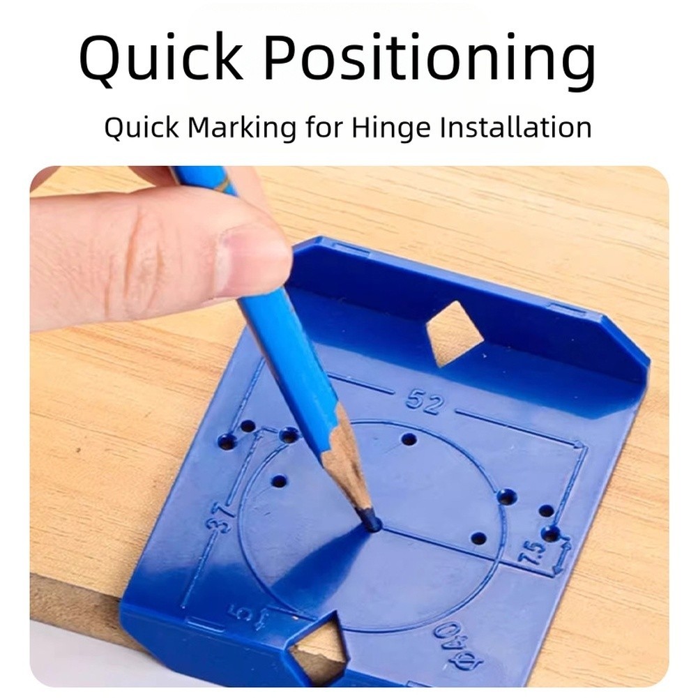 Cabinet Hinge Jig 2pcs for Dual Side 35mm 40mm Hinges with Precise Alignment