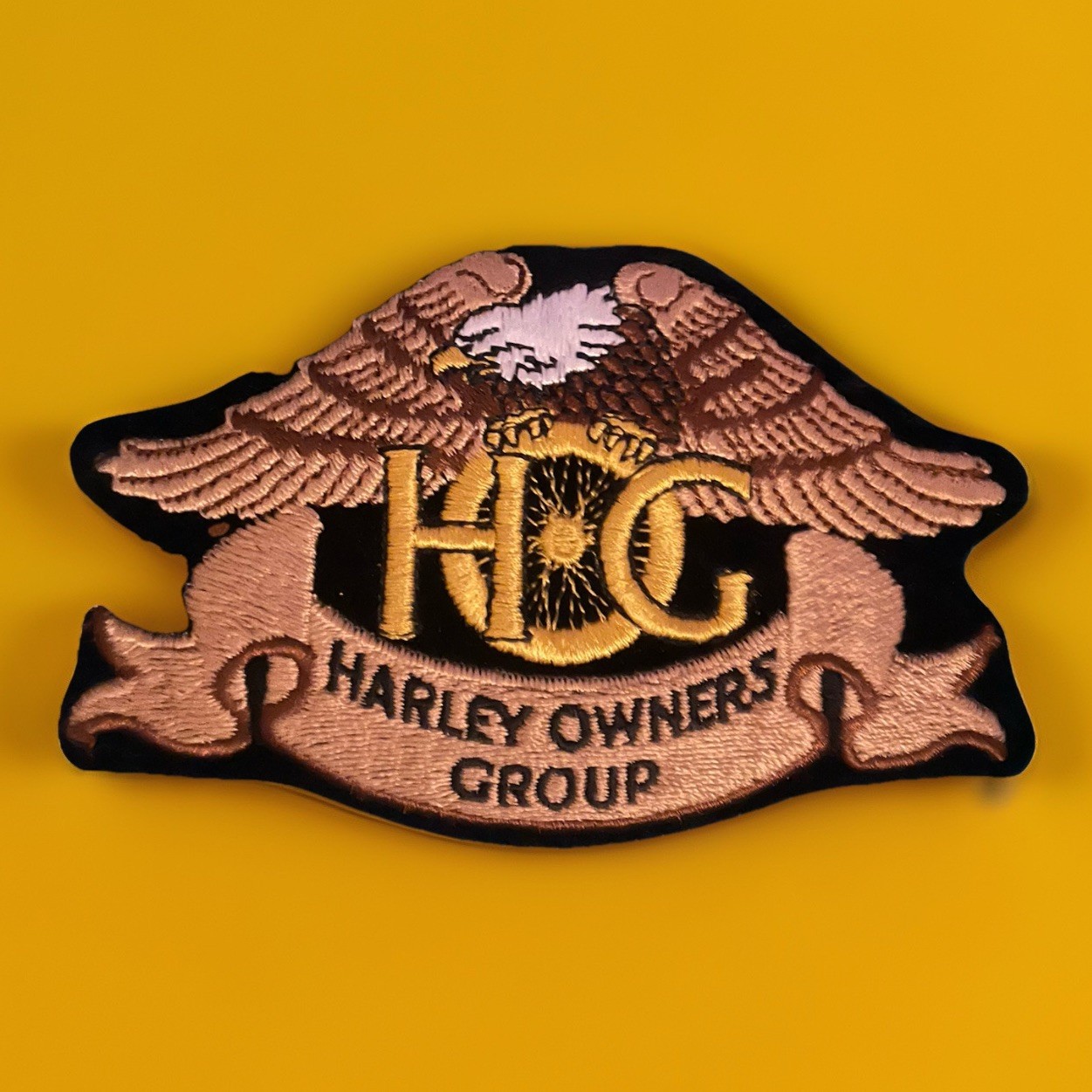 Harley Owners Group 4.75” X 3” Sew-on Patch HOG Vintage Used