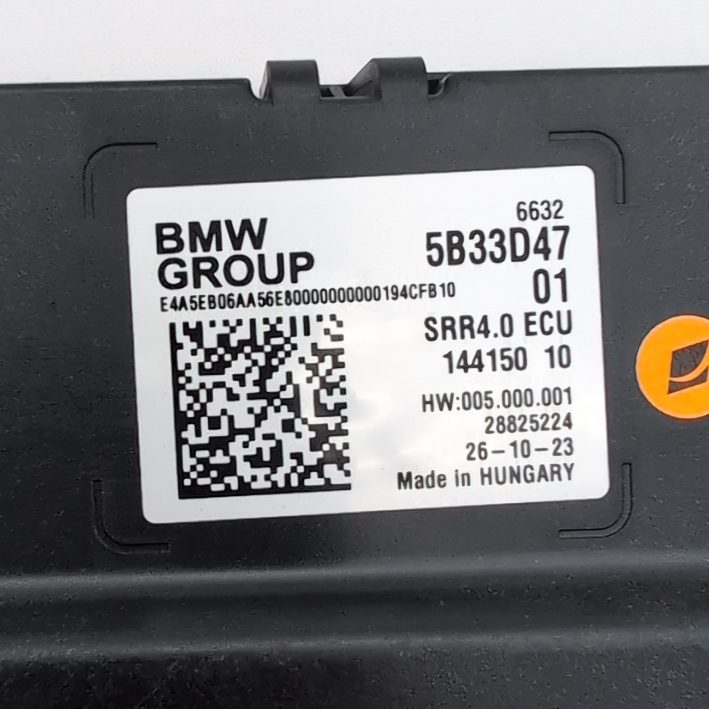2023 2024 2025 BMW iX i20 Close Range Radar Sensor Control Unit Module 5B33D47