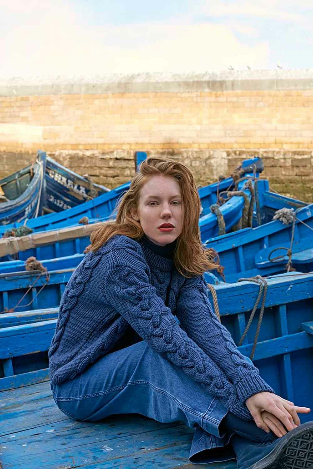 Pullover - Lang Yarns Glory - Model Package Knitting Package With Instructions