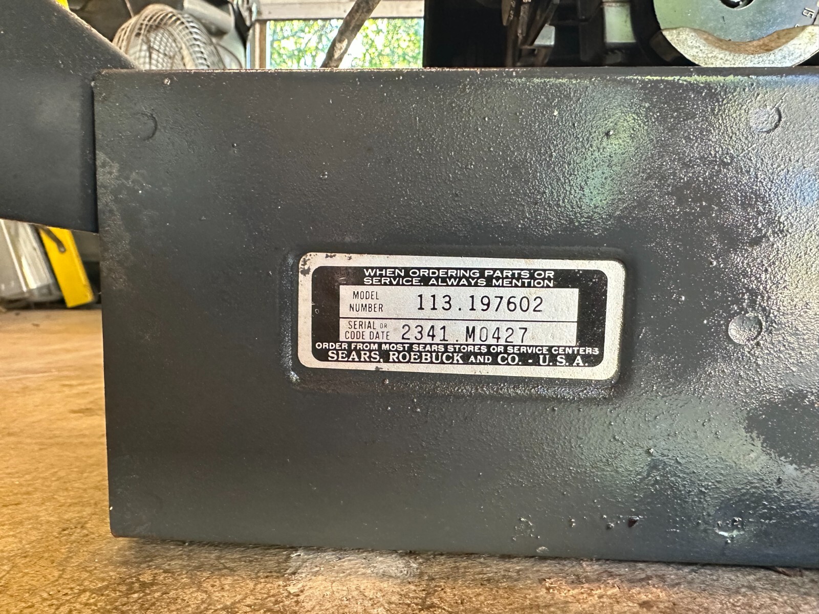 Radial Arm Saw 10" by Sears