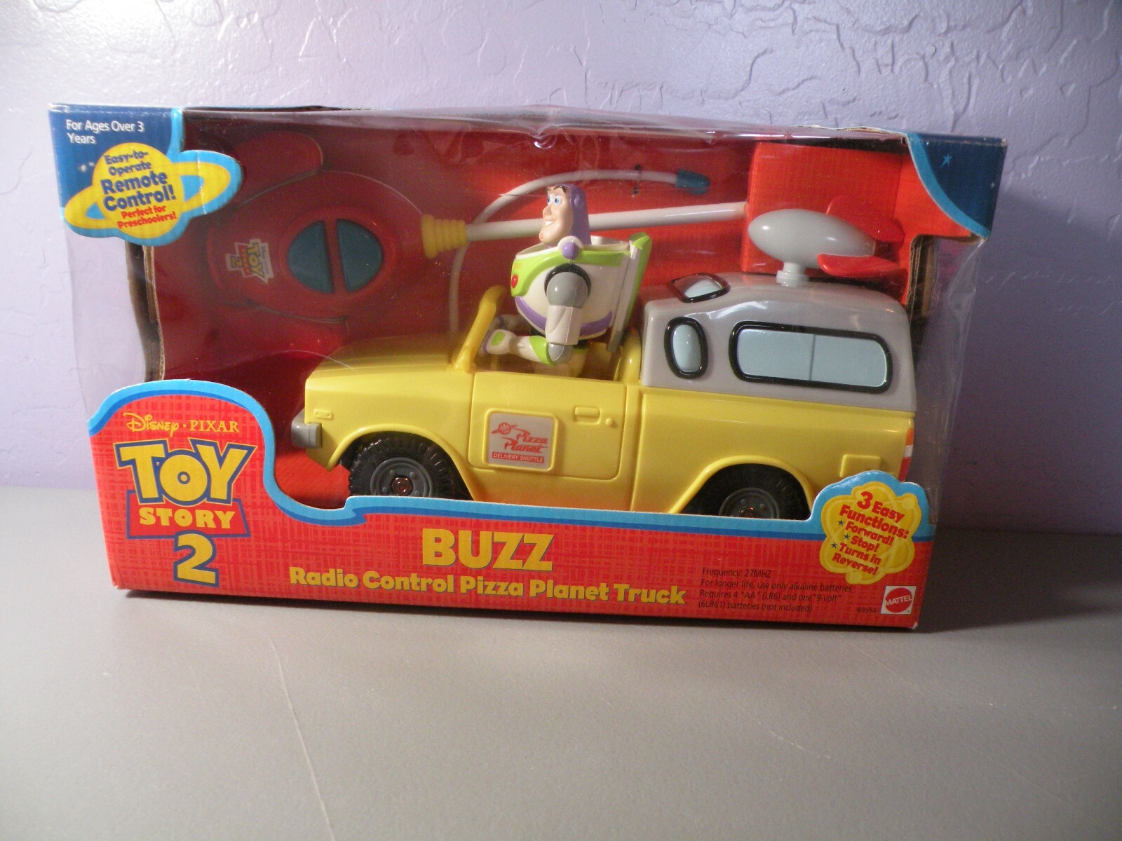 Toy Story 2 Buzz Lightyear RADIO CONTROL Pizza Planet Truck RC Car Sealed NIB B