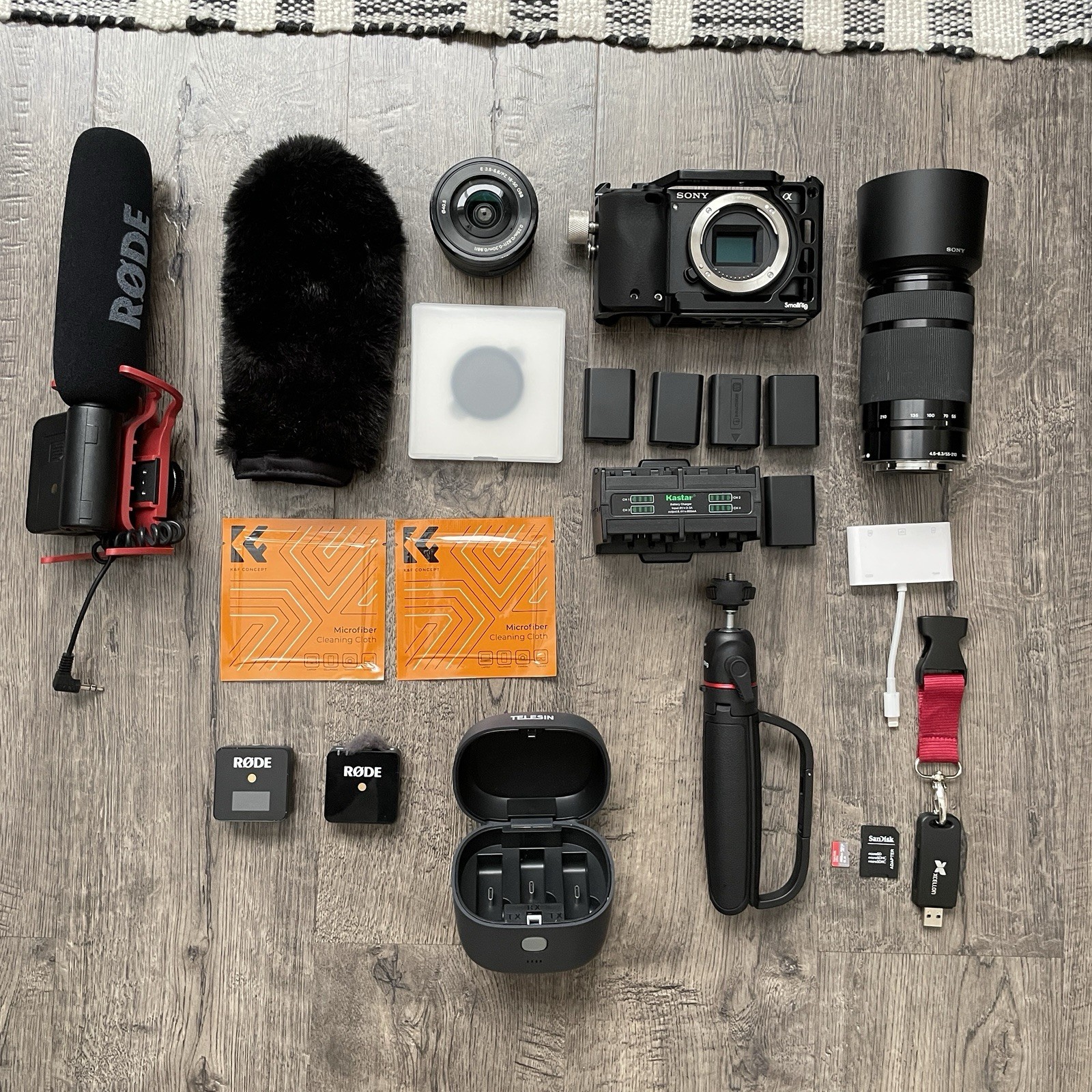 Sony A6300 With Vlog Cinema Set up Accessory’s and Mics