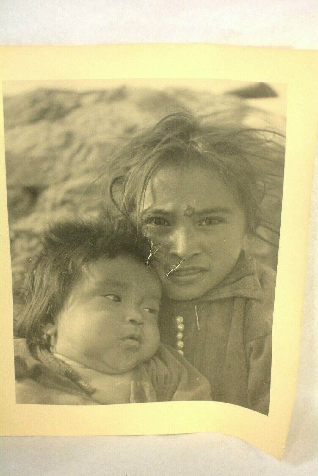 Scarce Barry Goldwater Autograhed Black & White Photo "NAVAJO CHILDREN"