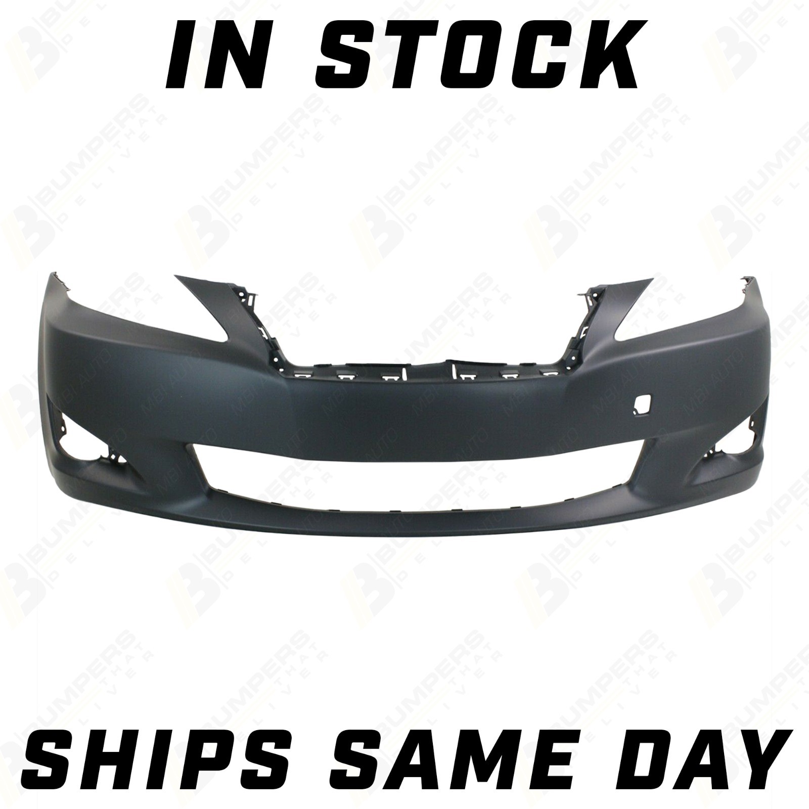 NEW Primered - Front Bumper Cover Fascia for 2009 2010 Lexus IS250 IS350 Sedan