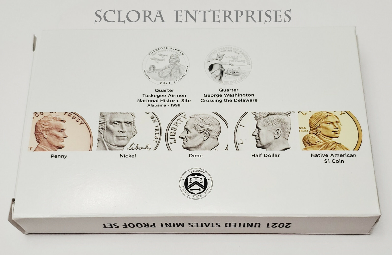 2021 Proof Set Box and Lenses ONLY *NO COINS*