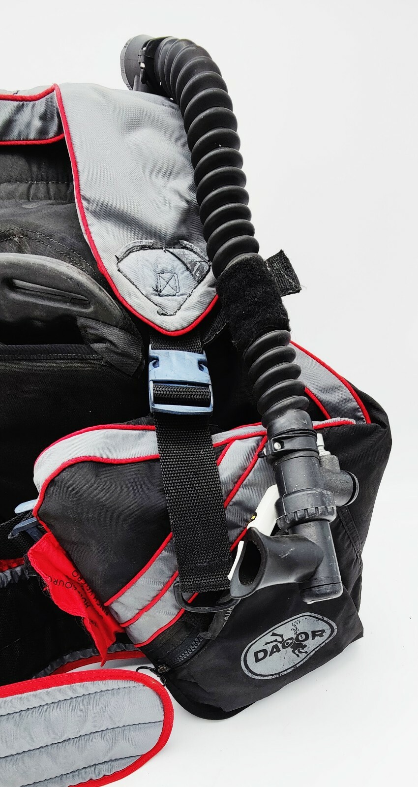 Dacor SCUBA Diving BCD Vest Red, Gray & Black Model 6606 USA - Nice