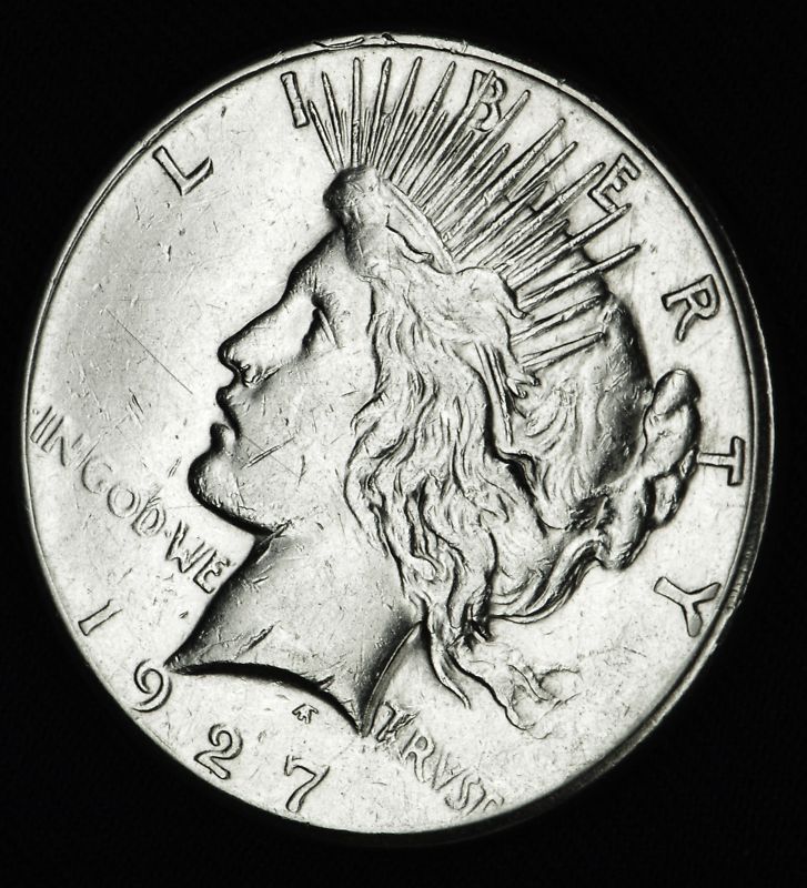 1927-s Silver Dollar.      High Grade (Inventory A)
