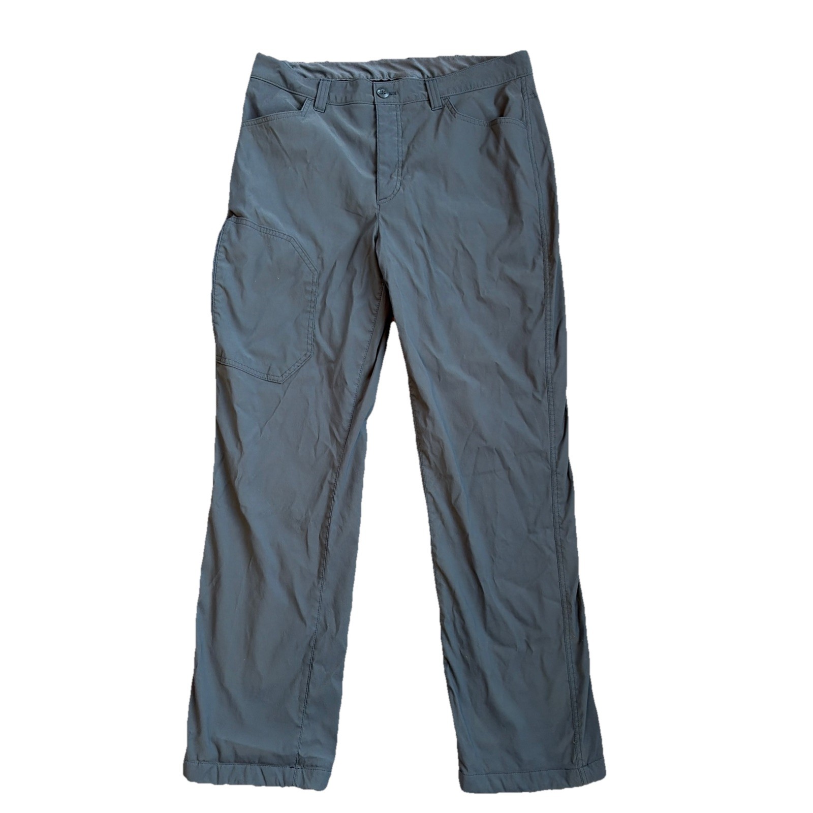 Eddie Bauer Mens Fleece Lined Tech Pants Dark Gray Size 34x30