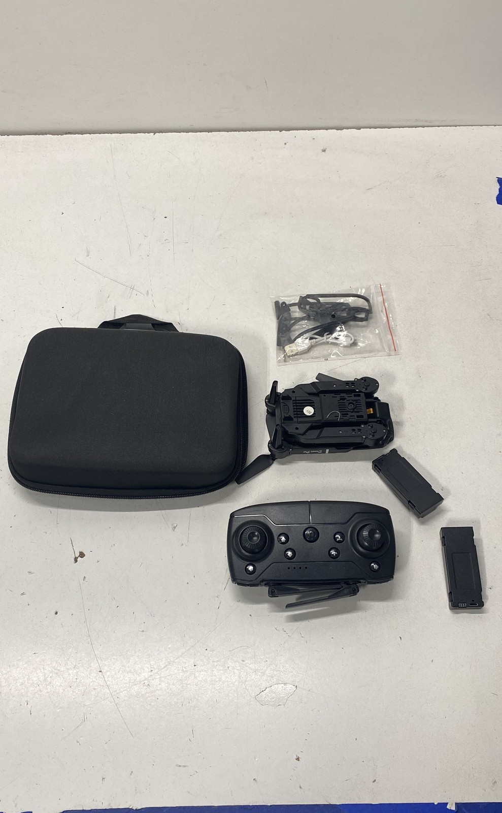 Drone Pro Folding Quadcopter Drone with Remote 2 Batteries and Case Tested