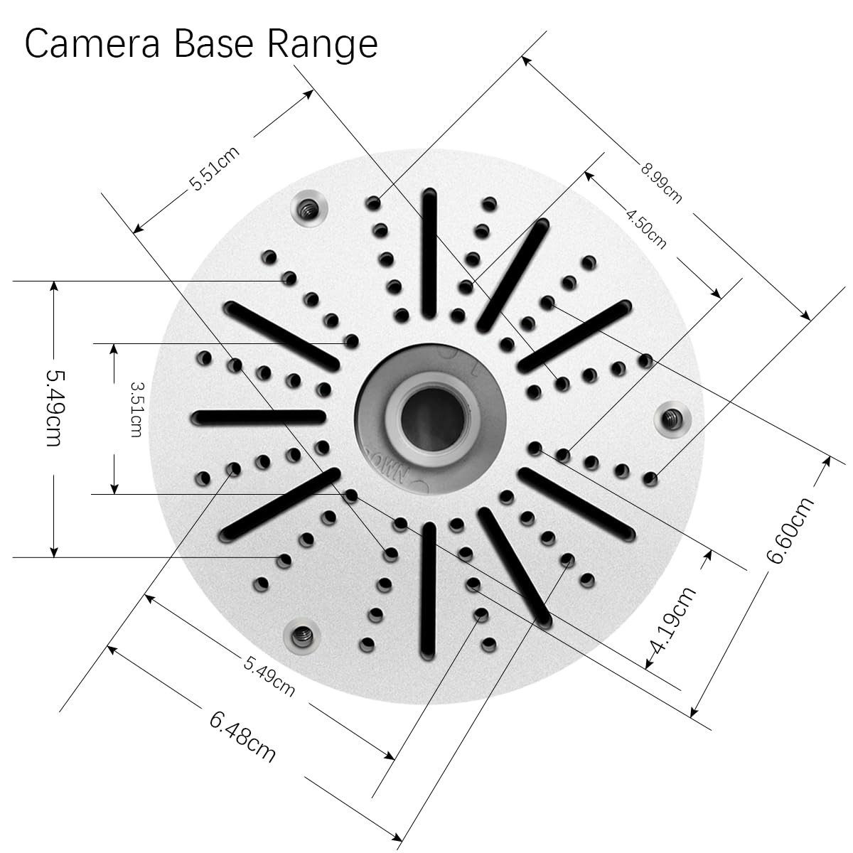 8 Pack CCTV Camera Junction Box Metal Outdoor Base Box Wall Ceiling Mount