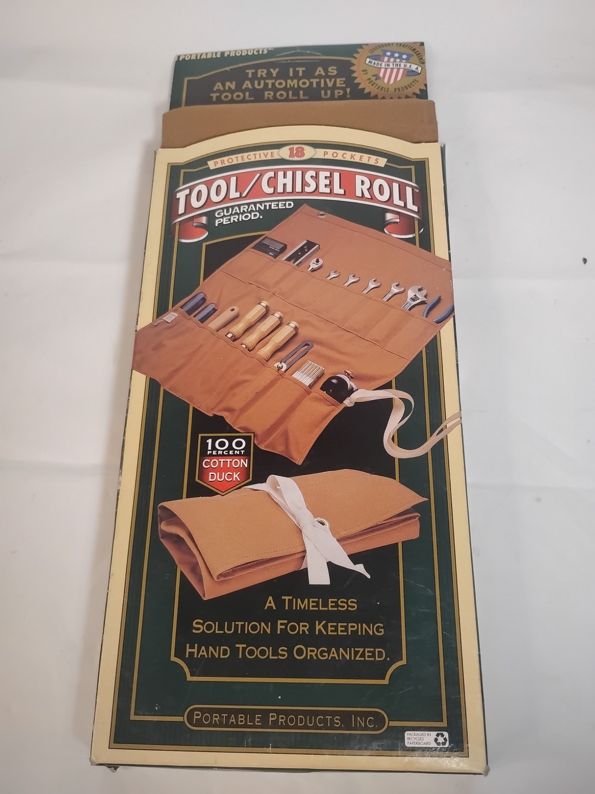 Portable Products Inc Tool/Chisel Roll With 18 Pockets. New In Package. USA