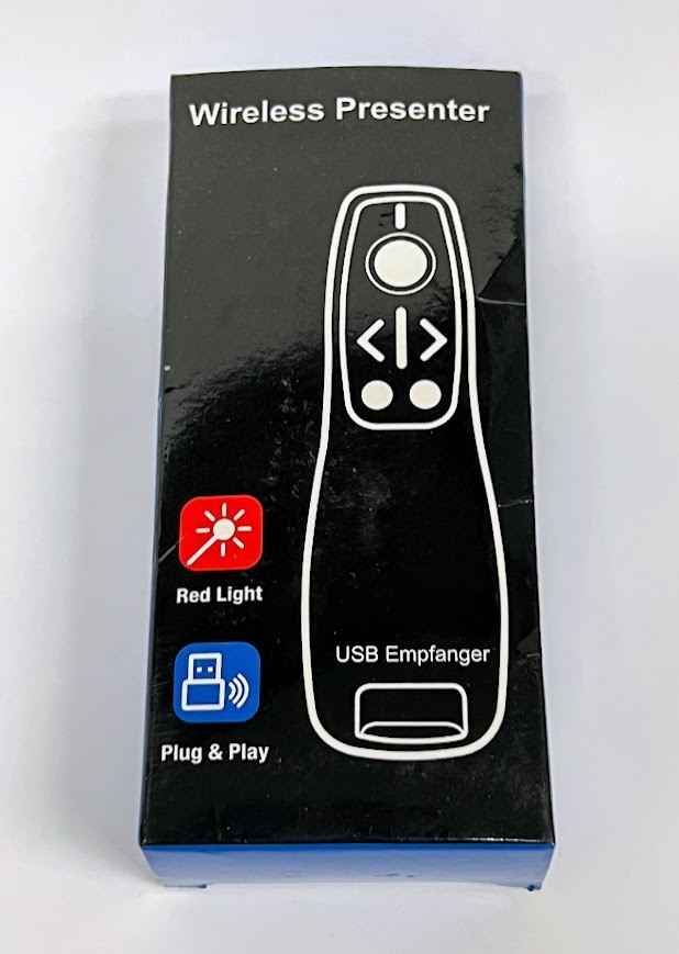 E600M-ES Wireless Presenter Remote PowerPoint Clicker USB Presentation