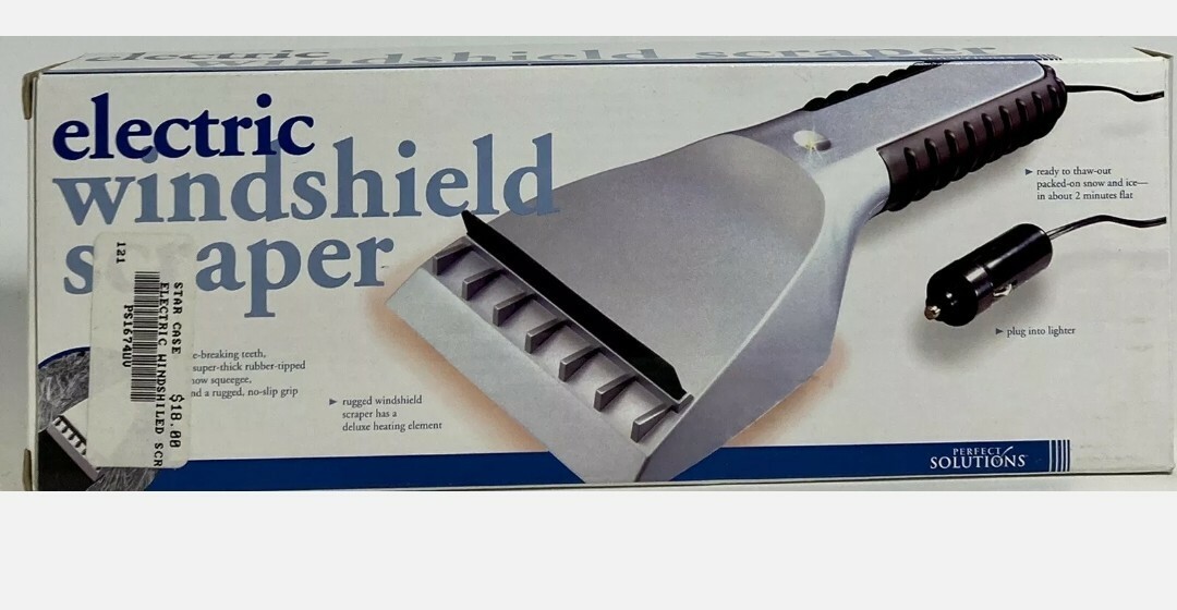 +12V Auto Car Heated Electric Windshield Ice Scraper Snow Melter Removal New.