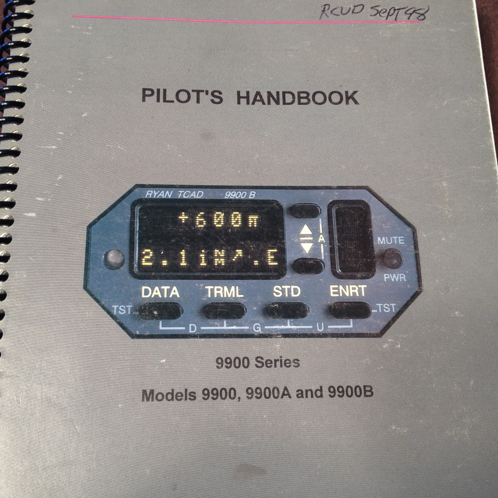 Ryan TCAD 9900, 9900A & 9900B Pilot's Handbook
