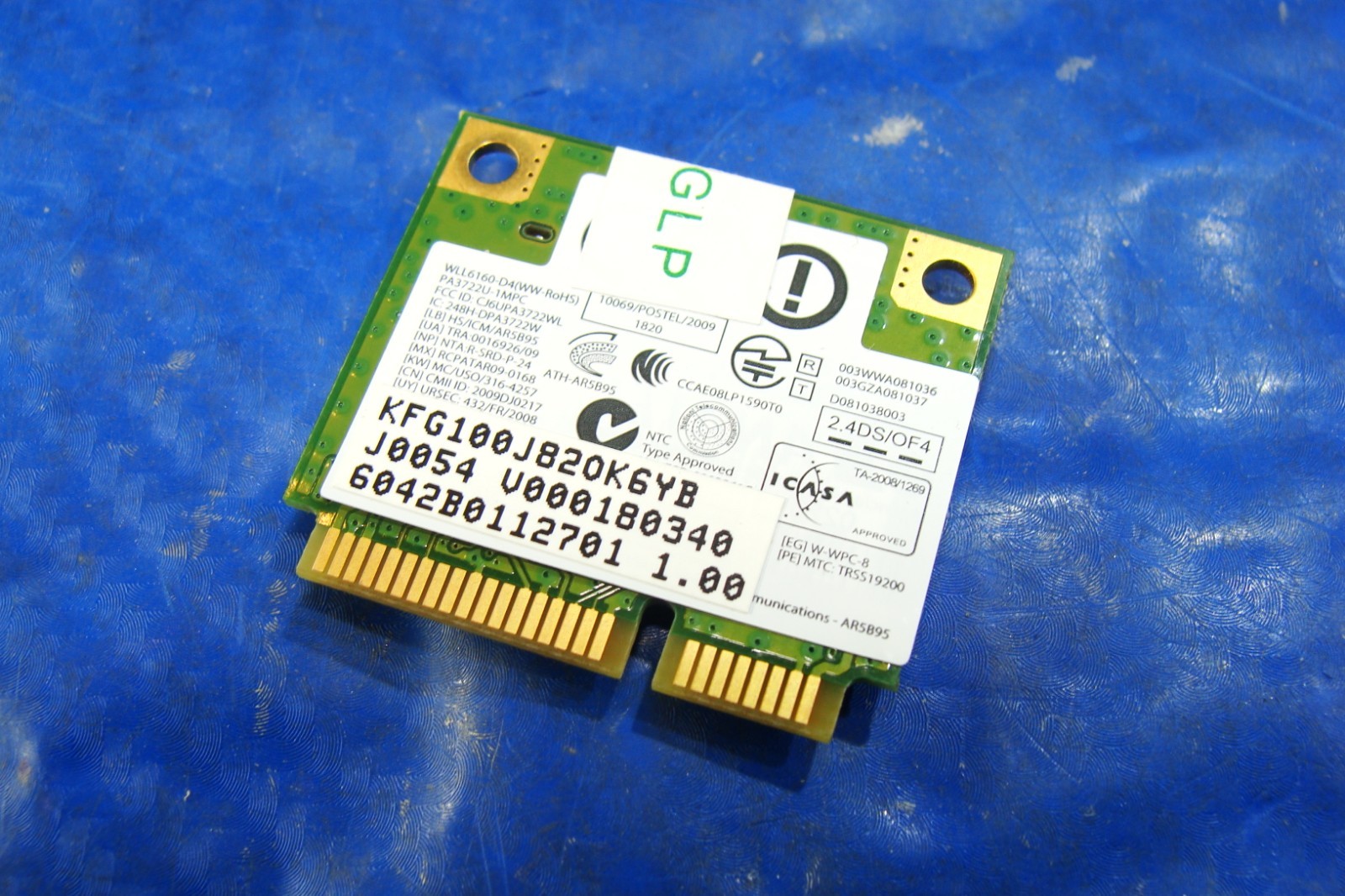 Toshiba Satellite 15.6" C655 OEM Wifi Wireless Card V000180340 6042B0112701 GLP*