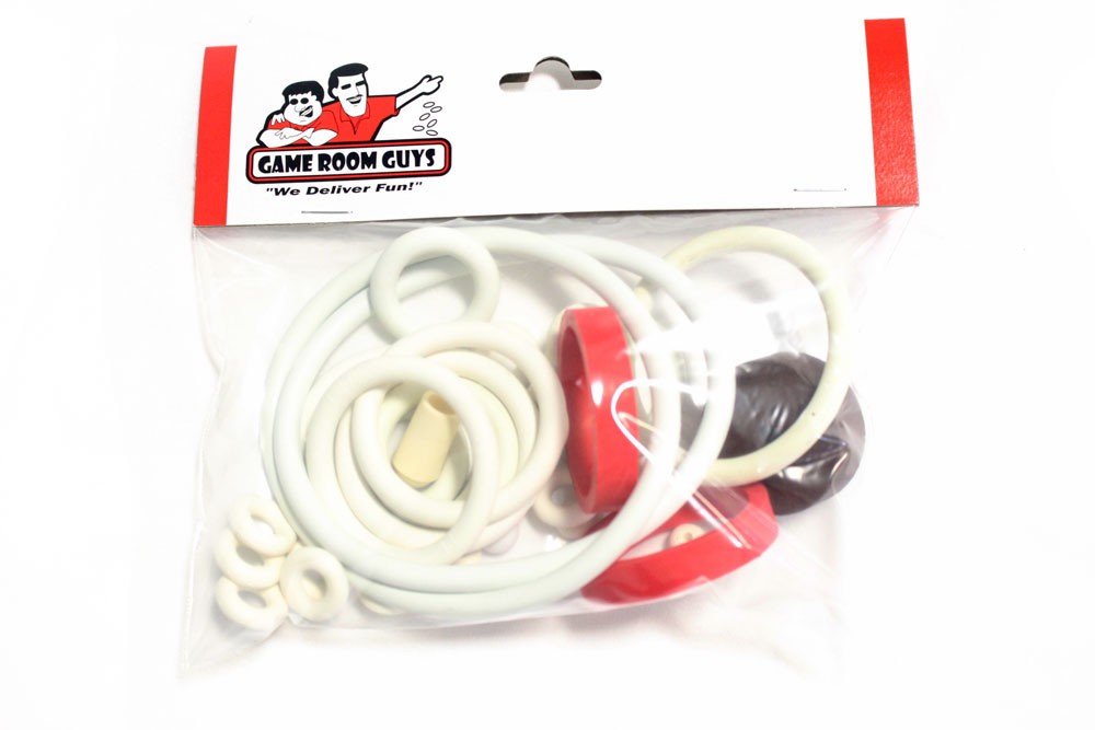 Gottlieb Top Score and 300 Pinball Machine Replacement Rubber Ring Kit White