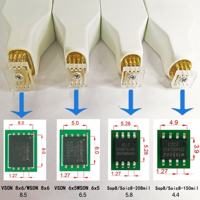 Sop8 Chip Download Burn Write Probe Spring Needle Flash Chip Burners Cable