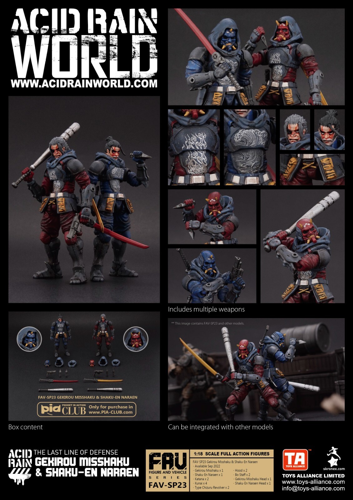 TOYS ALLIANCE x Acid Rain FAV-SP23 Gekirou Misshaku & Shaku-En Naraen - New