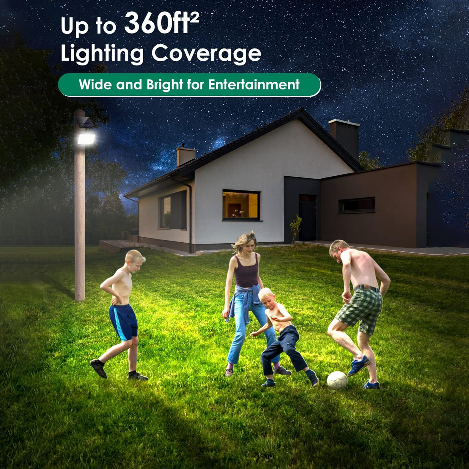 CLAONER 128 LED Solar Security Lights Motion Sensor Outdoor Separate Wall Lamp