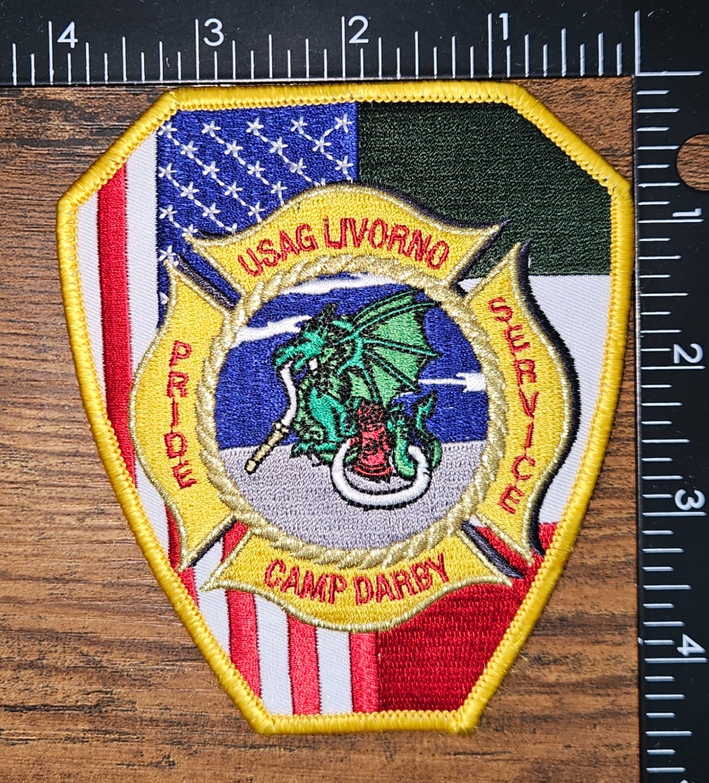 Camp Darby Italy US Army Garrison Livorno Pride Service Shoulder Patch