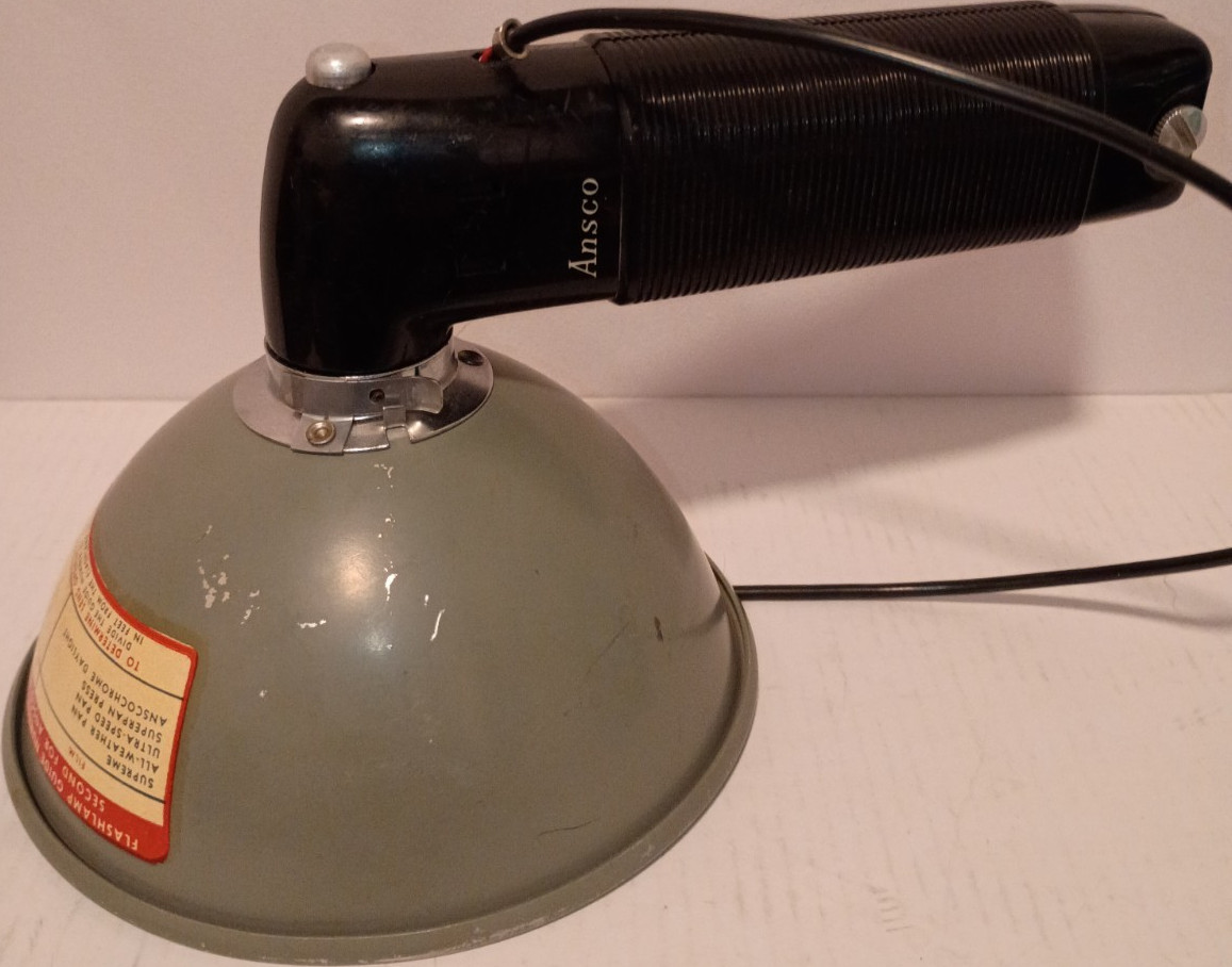 (Untested) Ansco Flash Gun Vintage Photography Lamp Accessory for Film Camera