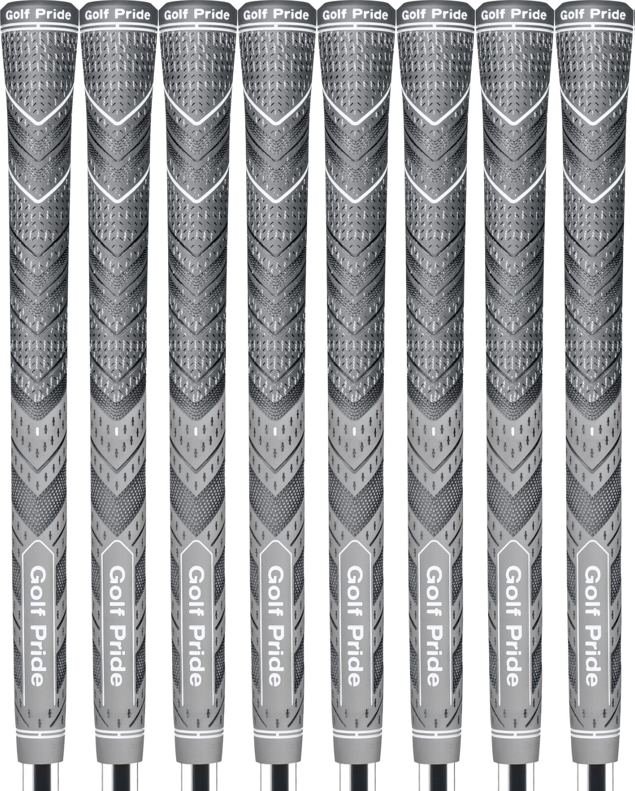 Golf Pride MCC Plus4 Gray Midsize Grip - Set of 8 - #1 Hybrid Grip in Golf!