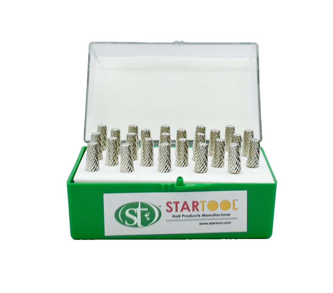 Startool Acrylic Nail Drill 3/32" STXX 2X. ( 3-in-1) Silver *( 2 Pieces )