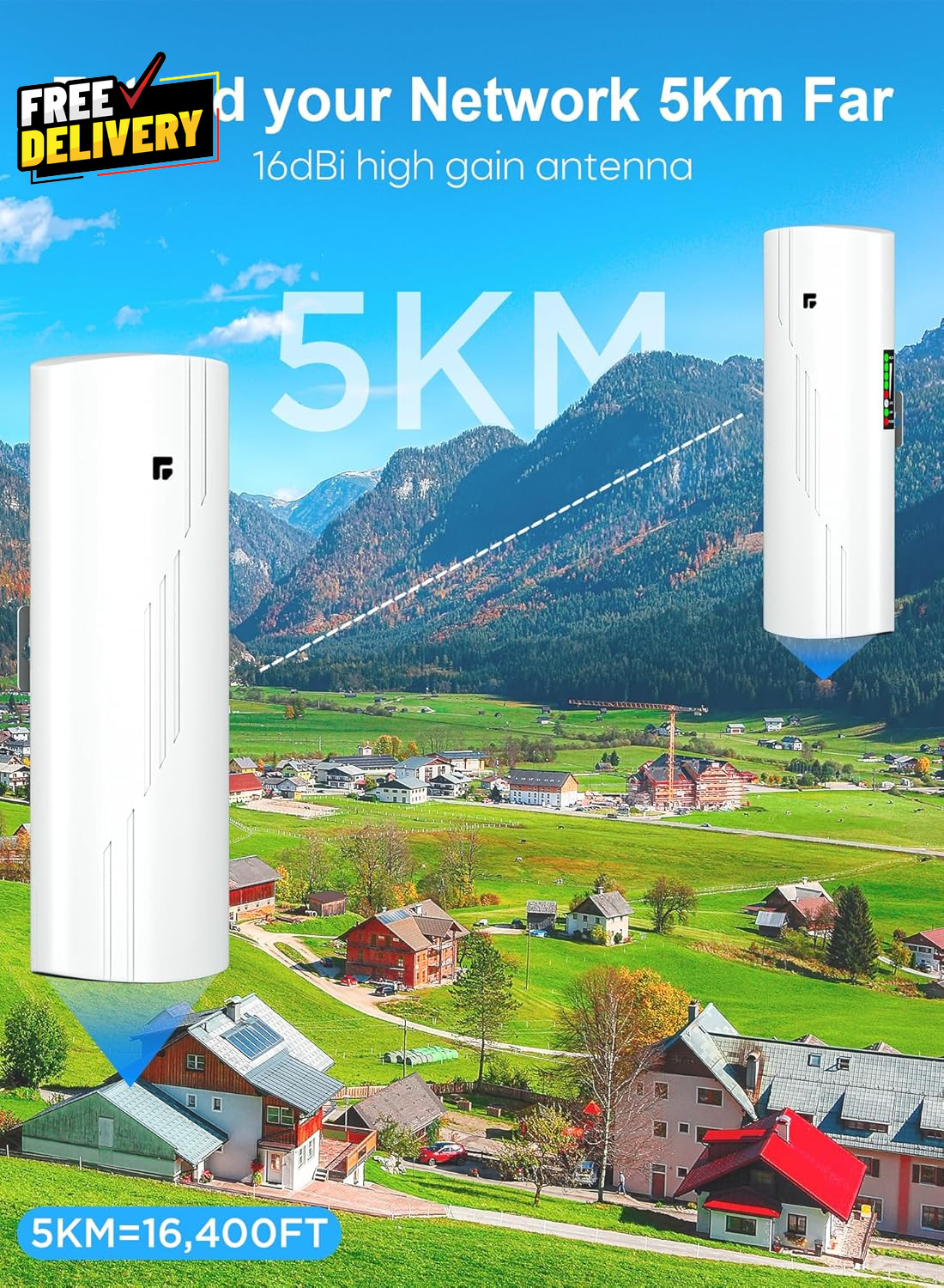 Wireless Bridge Point to Point Outdoor Wifi Wireless Network Expansion Kit