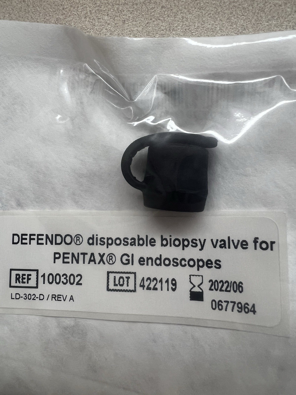 Medivators– Rubber Biopsy Inlet Seal (cap/valve) Lot Of 7 individually Wrapped