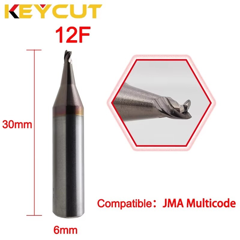 12F Milling Cutter 1.5mm in Carbide Replacement Compatible with JMA Multicode