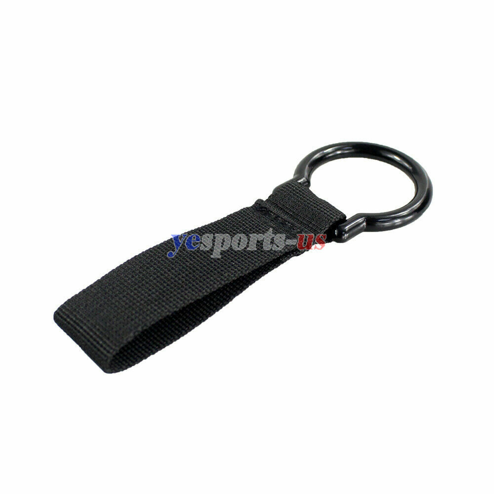 Black Flashlight Ring Holder Tactical Duty Belt Carry Flashlight Stick Baton