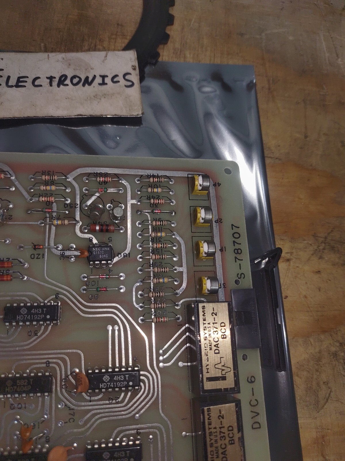Reliance Electric DVC-6 Module Card S-78707