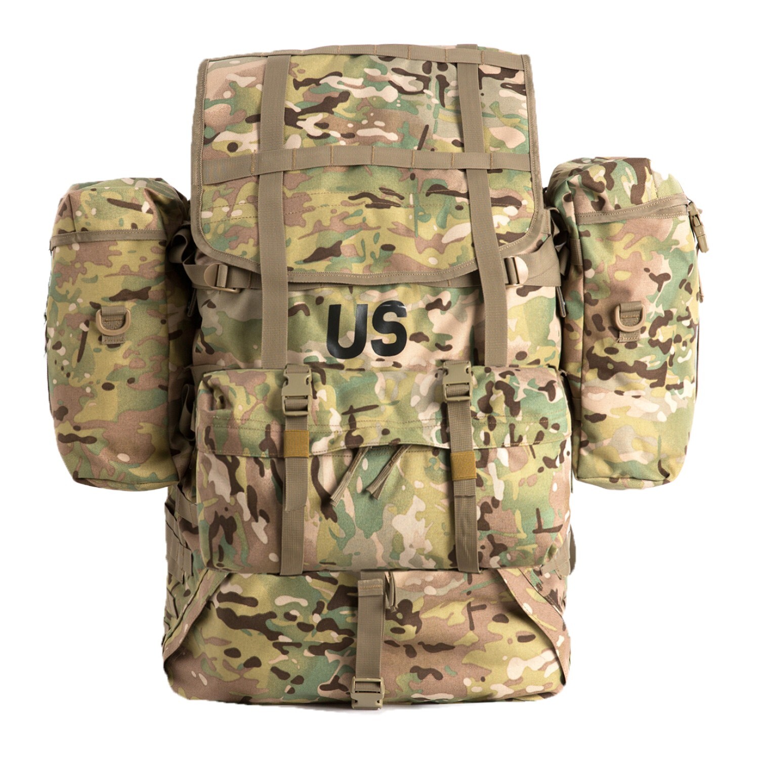 MOLLE Large Rucksack Capricorn Camo Full Kit w/ Frame Waist Pack Belt Pouches